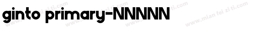 ginto primary字体转换